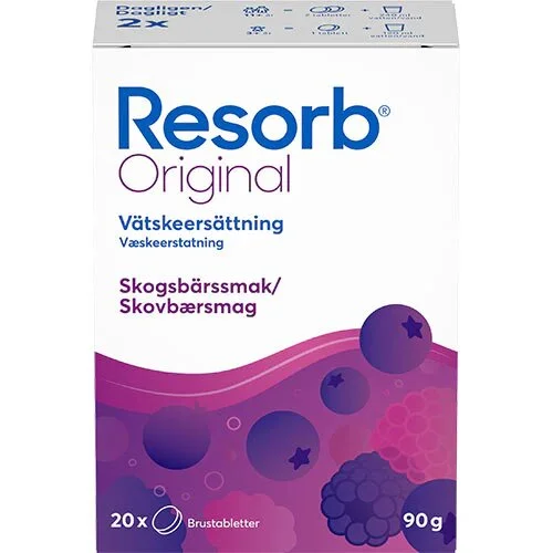 Resorb Original Skovbærsmag - 20 tabletter