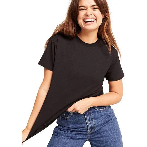 Women's Classic Crew Neck T-Shirt sort str. S