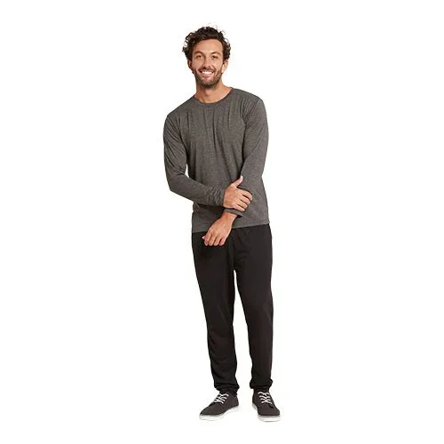Men´s  Long Sleeve Crew T-shirt Dark Marl str. S