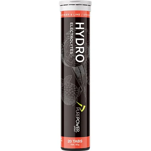 Hydro Jordbær/Lime- 20 tabletter