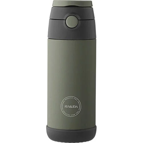 Kids Straw Bottle - Tropical Green - 350 ml.