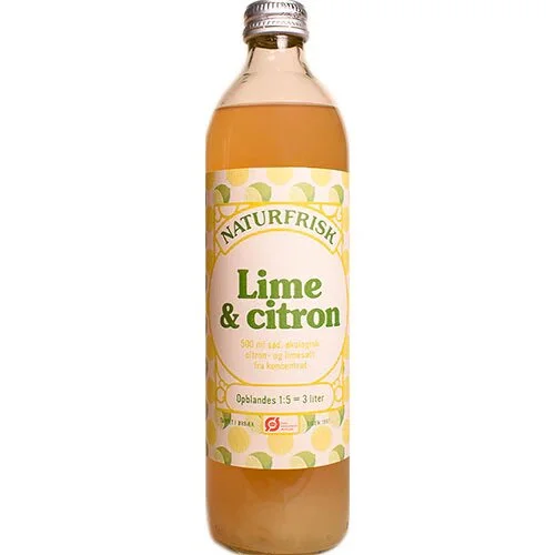 Lime & Citron saft Øko. - 500 ml.