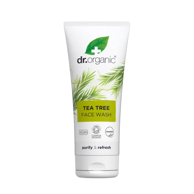 Dr. Organic Face wash tea tree - 200 ml.