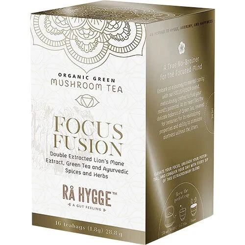 Focus Fusion - Lion's Mane Green Tea Økologisk - 16 breve