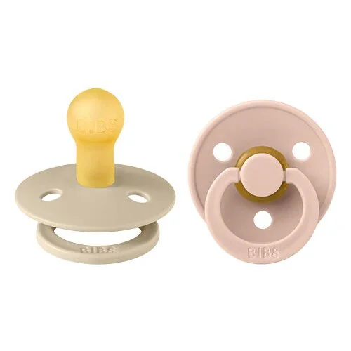 BIBS Colour Latex Size 1 Vanilla/Blush 2 PACK 