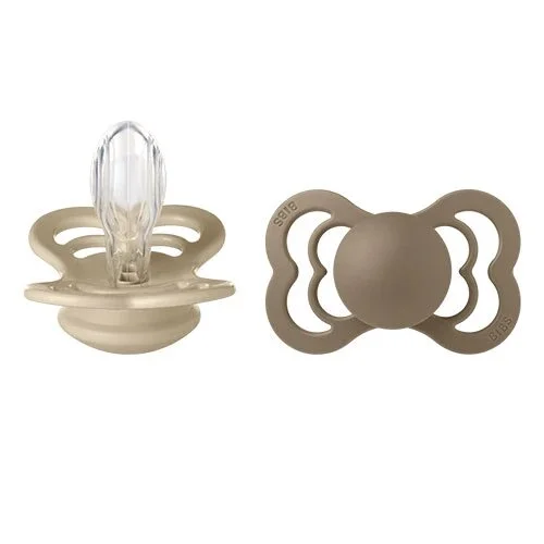 BIBS Supreme Silicone Size 2 Vanilla/Dark Oak 2 - 1 pk