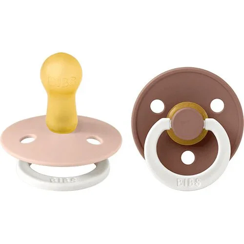 BIBS Colour Latex Size 2 Blush GLOW/Woodchuck GLOW - 1pk.