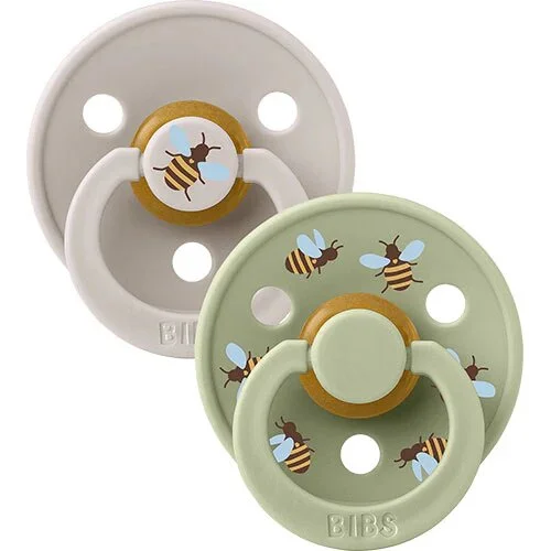 BIBS Colour Size 2, 2 Pack Bumblebee Mushroom Mix - 1pk.