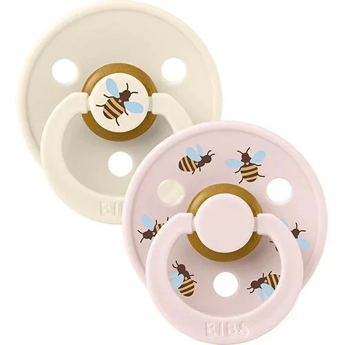 BIBS Colour, Size 2, 2 Pack Bumblebee Ivory Mix