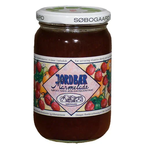 Jordbærmarmelade sødet m æbleØ