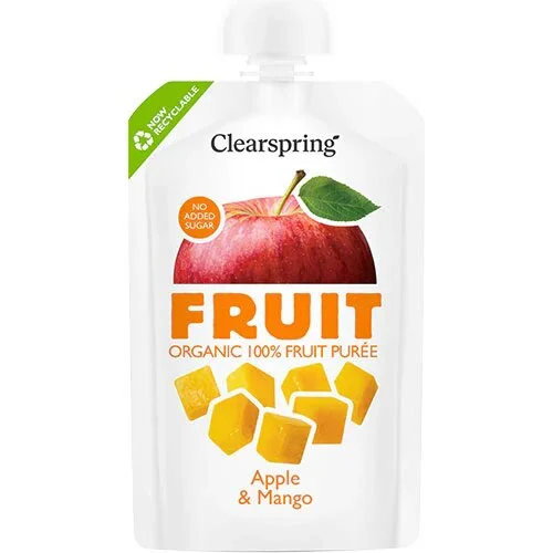 Æble & mango frugtpuré Ø