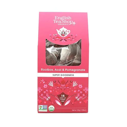 Rooibos, Acai & Pomegranate tea Øko - 15 breve 