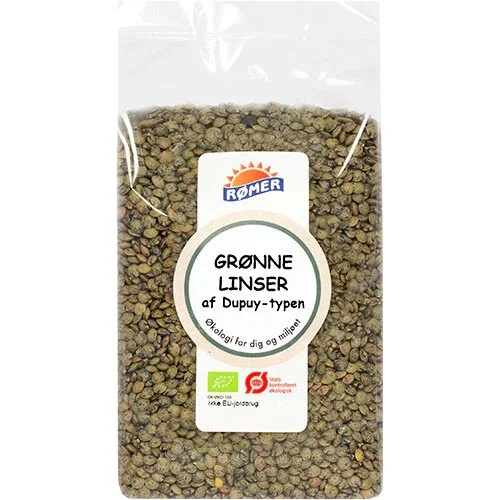 Grønne linser af Dupuy typen Øko. - 500 gram