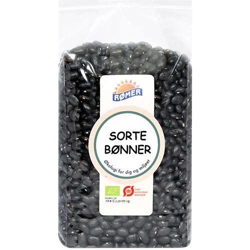 Sorte bønner Øko. - 500 gram