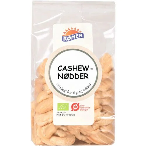 Cashewnødder Øko. - 100 gram 
