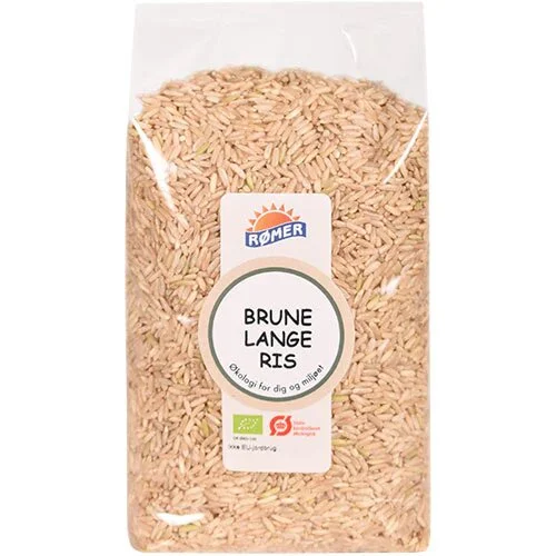Brune lange ris Øko. - 1 kg.