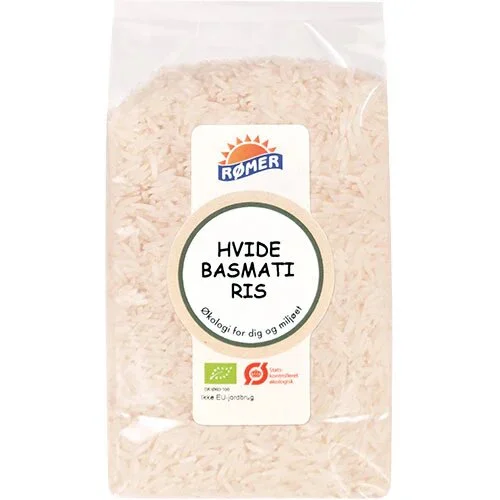 Hvide basmatiris Øko. - 500 gram