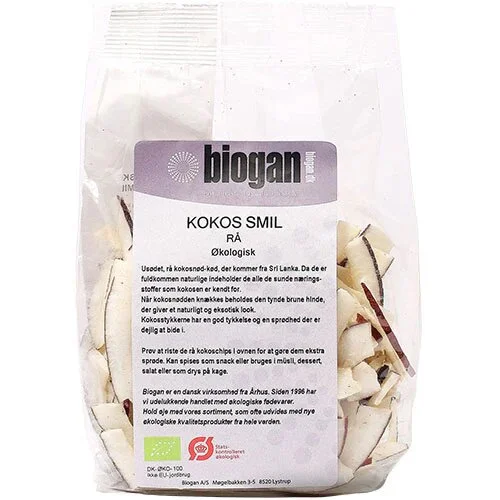 Kokos smil rå Øko. - 175 gram