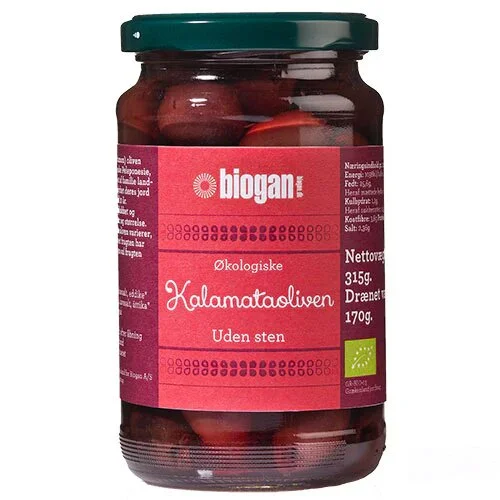 Oliven kalamata u. sten Øko. - 340 gram