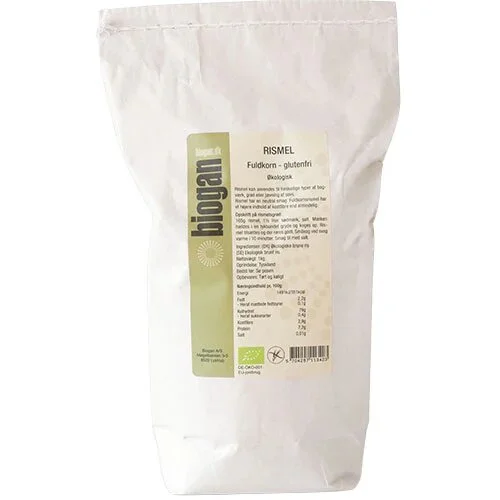 Rismel fuldkorn glutenfri Øko. - 1 kg.
