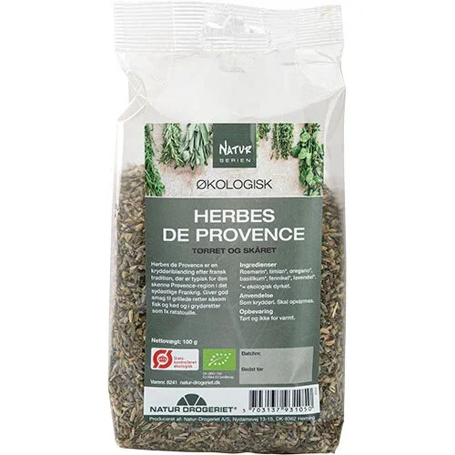 Herbes de Provence, tørret og skåret Øko. - 100 gram