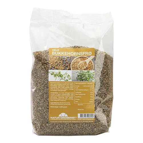 Bukkehornsfrø hele - 1 kg.
