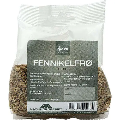 Fennikelfrø hele - 100 gram