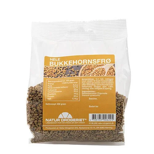 Bukkehornsfrø hele - 200 gram