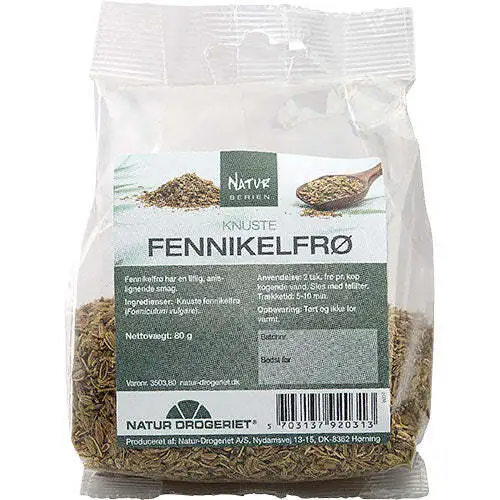 Fennikelfrø knuste - 80 gram