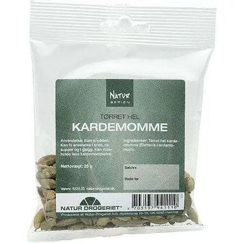 Kardemomme hel grøn - 25 gram