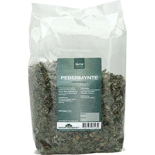 Pebermynte. Grovskåret. - 175 gram