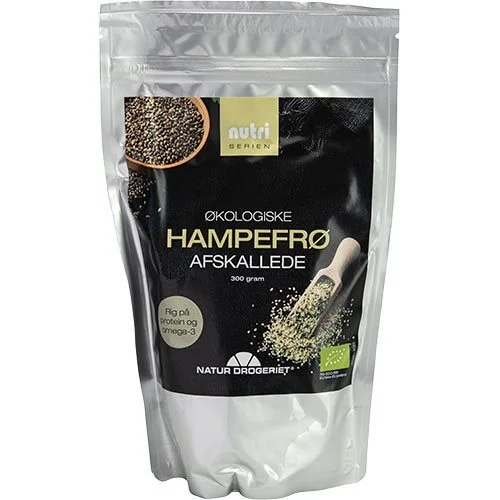 Hampefrø afskallede Øko. - 300 gram