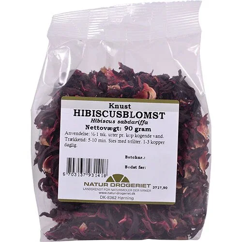 Hibiscusblomst knust - 90 gram