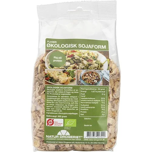 Soja form flager Øko. - 300 gram