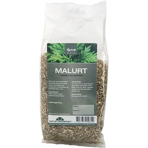 Malurt tørret og skåret
