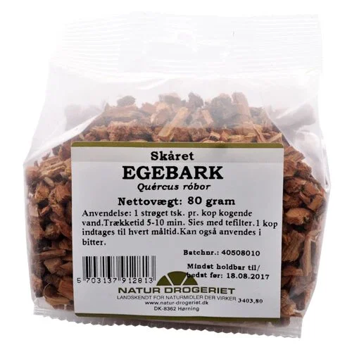 Egebark skåret