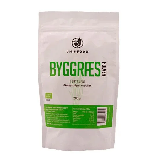 Byggræs pulver Øko. - 200 gram