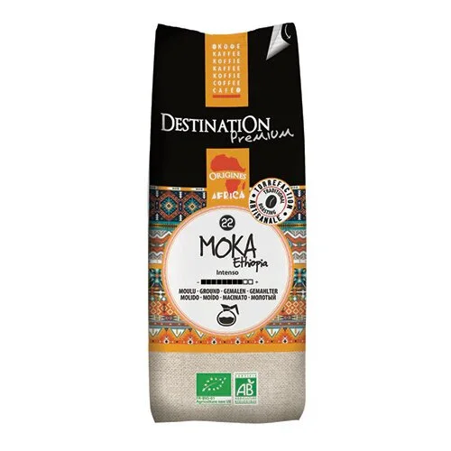 Kaffe Moka Ethiopia formalet Øko. - 250 gram