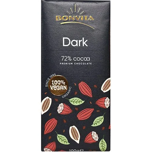 Chokolade mørk 72% cacao Ø