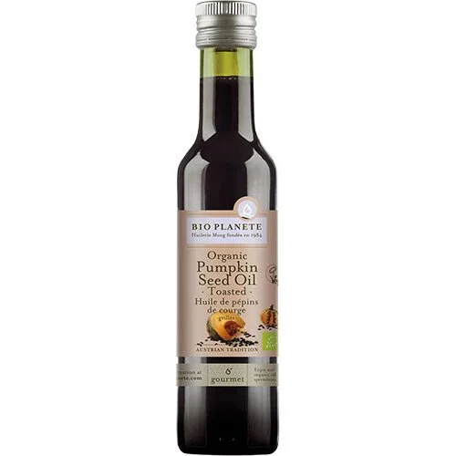 Græskarkerneolie (ristet) Øko. - 250 ml.