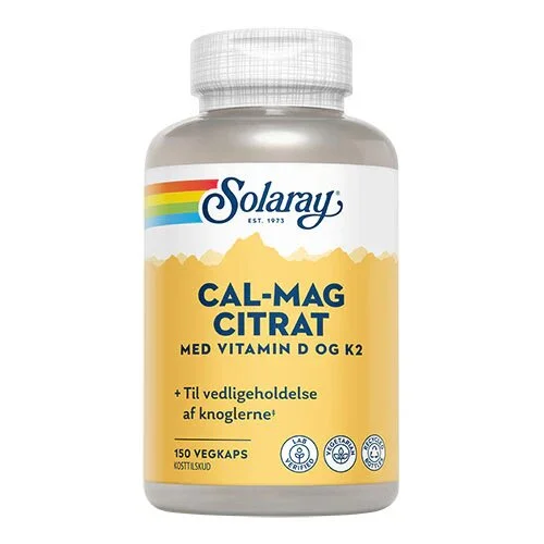 Cal-Mag Citrat med vitamin D og K2 -150 kapsler 