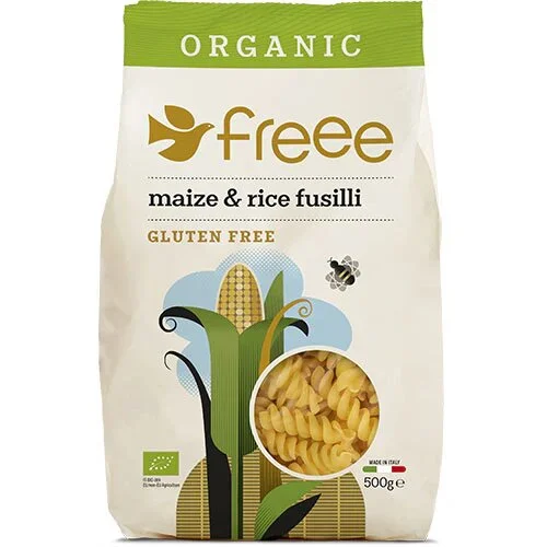 Majs & Ris Fusilli Pasta Øko. - 400 gram