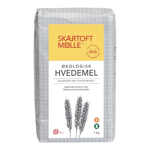 Hvedemel fuldkorn Øko. - 1 kg