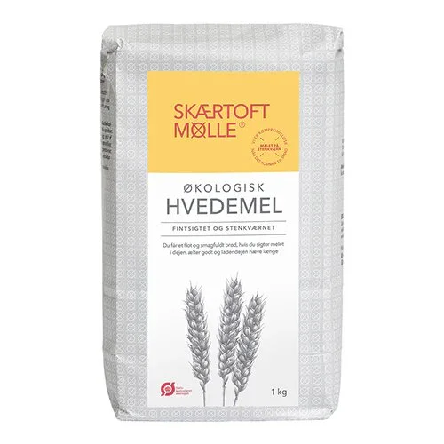 Hvedemel sigtet Øko. - 1 kg.