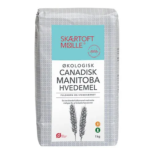 Manitoba hvedemel fuldkorn Øko. - 1 kg.