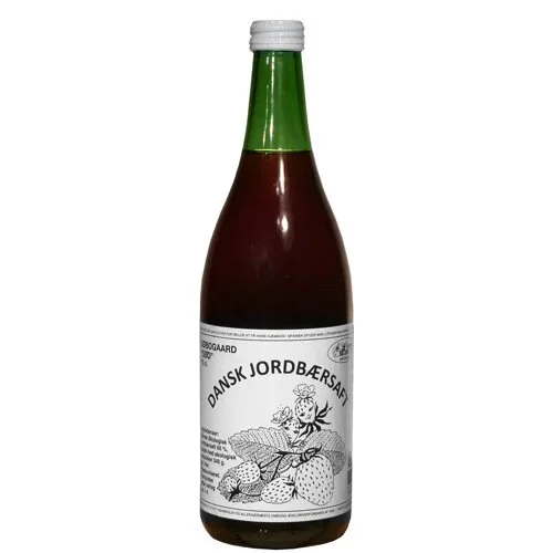 Jordbærsaft sød Øko. - 73 cl.