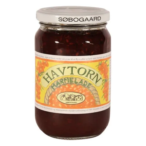 Havtornmarmelade m. hele bær Øko. - 400 gram