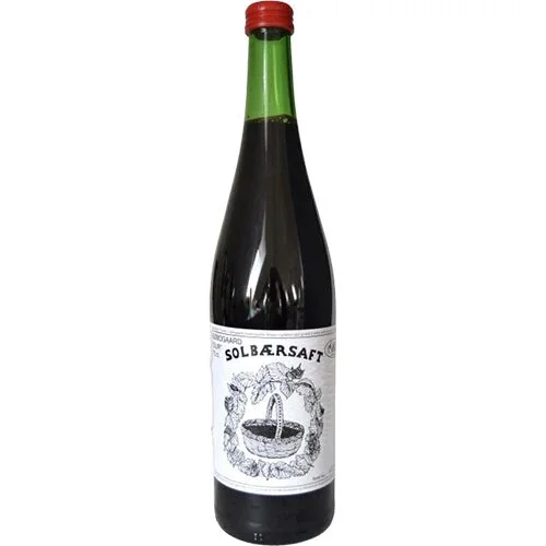Solbærsaft sur Øko. - 73 cl.