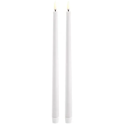 LED slim Kronelys, NW, Smooth, 2-pack, 2,3x32 cm