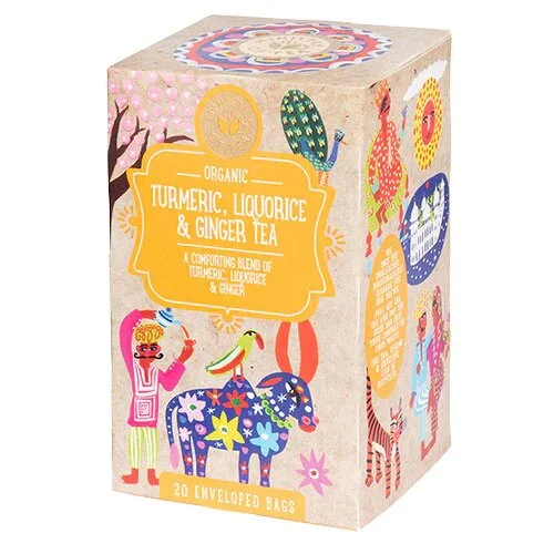 Gurkemeje, Lakrids & Ingefær te Øko. - 20 breve 